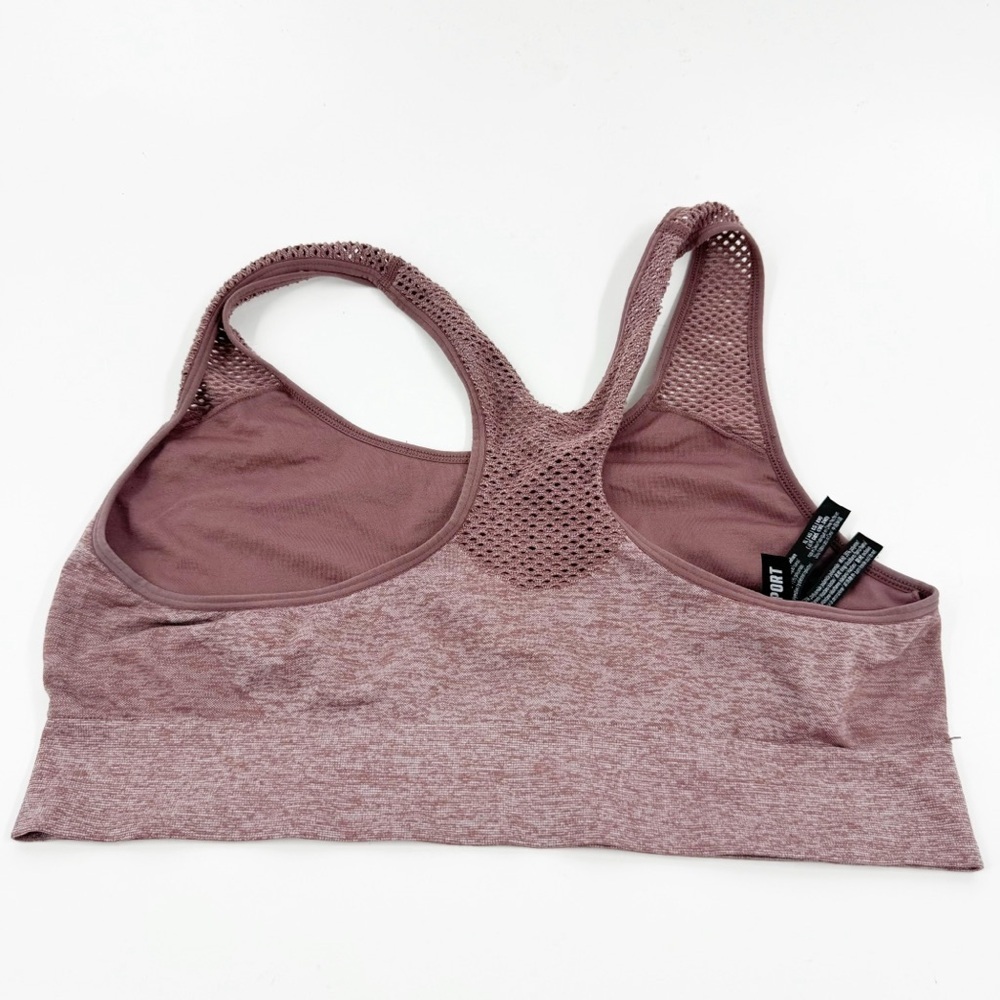 ✅ Victoria’s Secret Pink Sport Seamless Lightly Lined Bra Gray & Rose X-LARGE - Picture 5 of 6